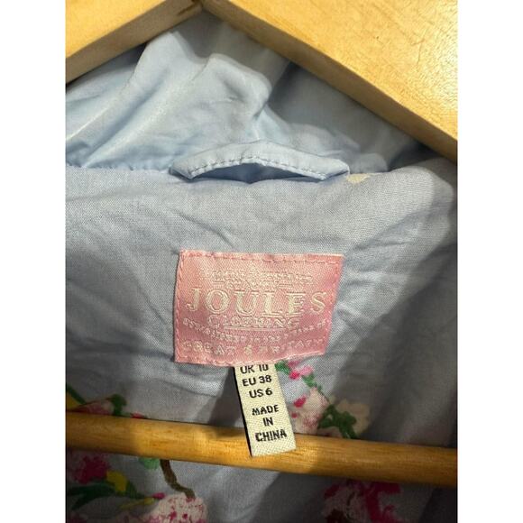 Joules‎ Women's Eastleigh Padded Lined Front Zip Light Blue Vest Jacket Size 6 - Picture 3 of 5